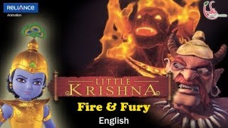 Little Krishna English  Episode 5 Fire amp Fury [upl. by Araf]