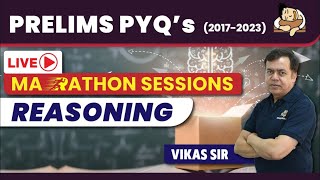 Reasoning Last 7 Years UPSC Prelims CSAT PYQs Solved  Crack UPSC Prelims with Marathon Session [upl. by Ahsaeit]