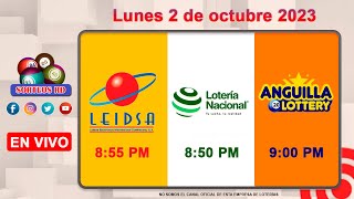 Lotería Nacional LEIDSA y Anguilla Lottery en Vivo 📺│Lunes 2 de octubre 2023  855 PM [upl. by Anilad]