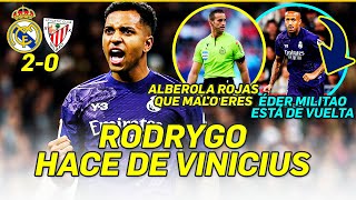 🟢💥 ALBEROLA ROJAS es LAMENTABLE  RODRYGO modo MVP  MILITAO vuelve  REAL MADRID 2  ATHLETIC 0 [upl. by Autum907]