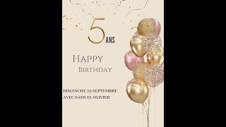 Culte anniversaire 5 ans Actes  dimanche 29092024  avec Samuel OLIVIER [upl. by Claribel]