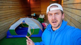 I Stayed in a Hotel Room Designed for Camping  You Won’t Believe This [upl. by Brew75]