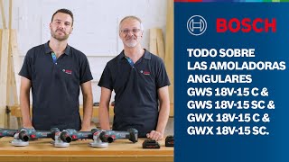 Todo sobre las amoladoras angulares GWS y GWX BITURBO Brushless de Bosch Professional [upl. by Leffen392]