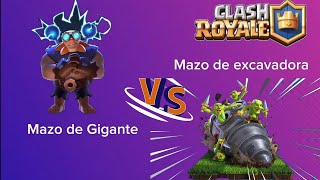 Mazo de excavadora duende🆚Mazo de Gigante Eléctricoclahsroyale clashroyalememesgamingviralvideo [upl. by Frasch]