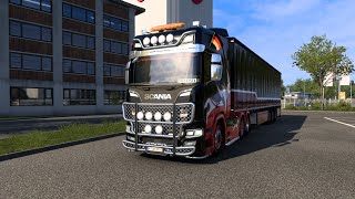 Plymouth England to Roscoff France Transport Walls Panels 20ton ets2 [upl. by Defant]