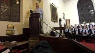 Tom Lowe sings The Floral Dance with Mellor Community Choir Jan 2016 [upl. by Vassar]