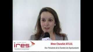 Charafat AFILAL viceprésidente de la Chambre des représentants [upl. by Seabury705]