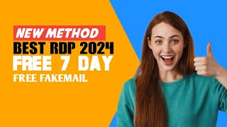 HOW TO CREATE FREE RDP 7 DAY 2024  FREE FAKEMAIL CLOUDSIGMA [upl. by Vudimir711]