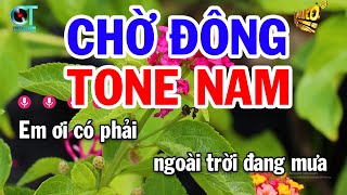 Karaoke Chờ Đông Tone Nam Nhạc Sống Mới 2024  Nhạc Sống Tuấn Cò Karaoke [upl. by Yevoc]