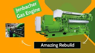 Jenbacher Gas Engine  Beautiful Rebuilt Time lapse [upl. by Otipaga]