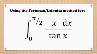 Feynman Leibnitz Integration Trick [upl. by Anneliese]