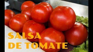 Salsa de tomate casera  Tomate frito casero [upl. by Towill]