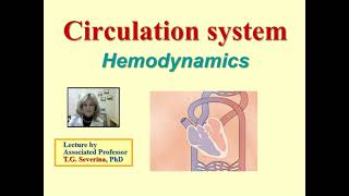 Lecture 14 Hemodynamics [upl. by Teodoro83]