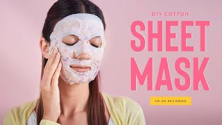 DIY Reusable Sheet Mask At HOME Shorts [upl. by Yasmar]