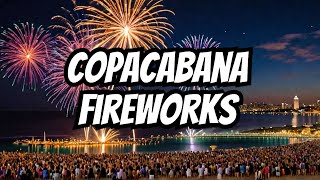 New Year 2024 🇧🇷 Firesworks🎉 Copacabana Rio de Janeiro Brazil Celebration Revéillon  Stunning 4K [upl. by Novj]