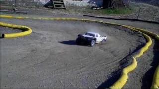 Losi 5iveT on large offroad track at Barnstormers RC [upl. by Enelyt]