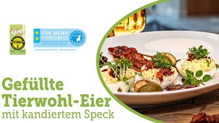 Leckere gefüllte Eier mit kandiertem Speck  einfach nachkochen [upl. by Merkley]