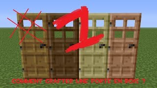 Tuto Minecraft  Comment crafter une porte en bois [upl. by Dorr828]