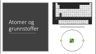 Atomer og grunnstoffer [upl. by Oirretna]