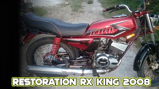 RESTORASI YAMAHA RX KING MERAH PEREDAM 2008 [upl. by Elyc]