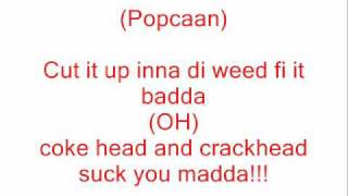 Vybz Kartel Ft Popcaan  Hot Grabba LYRICS [upl. by Jarv]