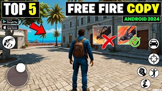 Top 5 Best Offline Games Like Free Fire  Free Fire Copy Games [upl. by Anairuy852]