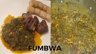 HOW TO MAKE FUMBWA  TASTE OF CONGO RECETTE DE FUMBWA [upl. by Liamaj]