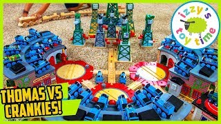 THOMAS TRAIN VS THE 1ST ORDER OF THE CRANKIES  Thomas and Friends Toy Trains [upl. by Ariane]