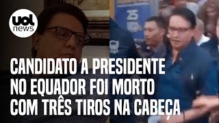 Candidato a presidente do Equador era 2º em pesquisa e foi morto no estilo assassinato de aluguel [upl. by Billmyre]