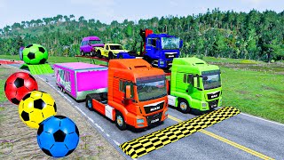 Car Tractor Truck Bus Train and Flight Transportation  1020  BeamNG drive Live [upl. by Adlei137]