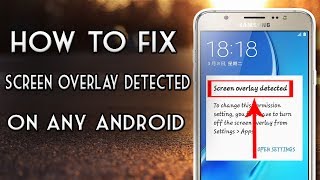 HOW TO FIX SAMSUNG SCREEN OVERLAY DETECTED 100 SOLVED [upl. by Audry]