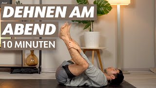 DEHNEN AM ABEND  Mehr Ruhe und Beweglichkeit für Yoga Anfänger geeignet [upl. by Mehs]