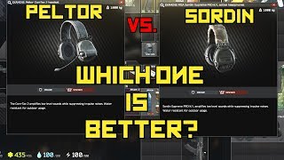 Peltor Comtacs VS New Sordin Headset Range Test Audio Directions Foot Steps  Escape From Tarkov [upl. by Honniball35]