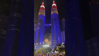 Most Beautiful view Twins Tower K L Malaysia [upl. by Nommad110]