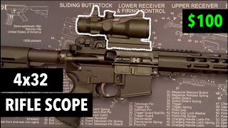 4x32 Tactical Rifle Scope by TuFok 89 Save 10 with Coupon In Description [upl. by Dragone]