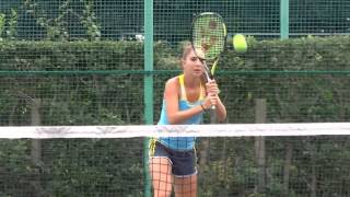 Belinda Bencic Practie Next Martina Hingis [upl. by Geer]