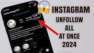 Unfollow Everyone on Instagram at ONCE 2024  Bulk Unfollow app for instagram 2024 [upl. by Manas62]