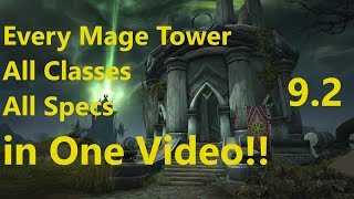 Every Mage Tower Challenges 3636 All Classes And All Specs Walkthrough  WoW Shadowlands 92 [upl. by Auqenwahs]