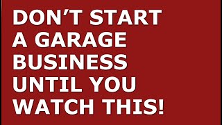 How to Start a Garage Business  Free Garage Business Plan Template Included [upl. by Dnomzed]