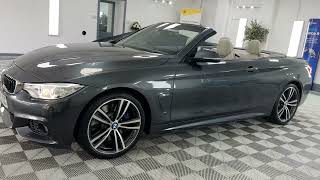 2017 BMW 430 D M SPORT CONVERTIBLE WITH BIG SPEC AND OYSTER LEATHER FOR SALE IN CARDIFF [upl. by Vickey917]