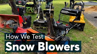 How Consumer Reports Tests Snow Blowers  Consumer Reports [upl. by Willner]