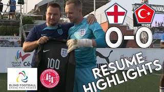 TürkiyeEngland  Blind Football Grand Prix France 2023  Resume amp Highlights  French [upl. by Nilyak902]