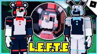 Fazbears Revamp RP P2  How to get LEFTE BADGE  LEFTY AND RIGHTY BADGE MORPHS ROBLOX [upl. by Yolande]