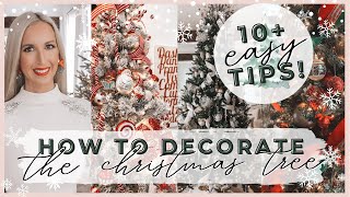 NEW  HOW TO DECORATE A CHRISTMAS TREE 2021  EASY TREE DECORATING TIPS  Tree Decorating ideas [upl. by Aiouqahs989]