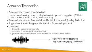 Ultimate AWS Certified Cloud Practitioner2023  Transcribe Overview [upl. by Noffihc80]