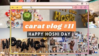 CARAT VLOG 11  캐럿 브이로그 hosting a Hoshi cupsleeve event  celebrating Jun day  carats’ TTT [upl. by Meekyh237]