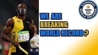 BREAKING WORLD RECORD   CAN WE BE THE FASTEST MAN ON THE WORD  SAAD ZAFAR [upl. by Naelopan]