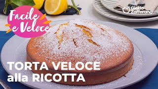 TORTA VELOCE alla RICOTTA e LIMONE SOFFICE e SUPER PROFUMATA😋🍋 adv [upl. by Arenat]