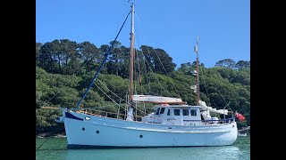 Inchcape 45 Halcyon of Eyemouth  Classic Motor Sailing Boat For Sale [upl. by Whitney]