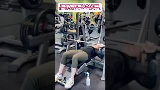 THE BENCH PRESS MACHINE THAT CAN SAVE MANY LIVES shorts gym viral [upl. by Ymereg219]